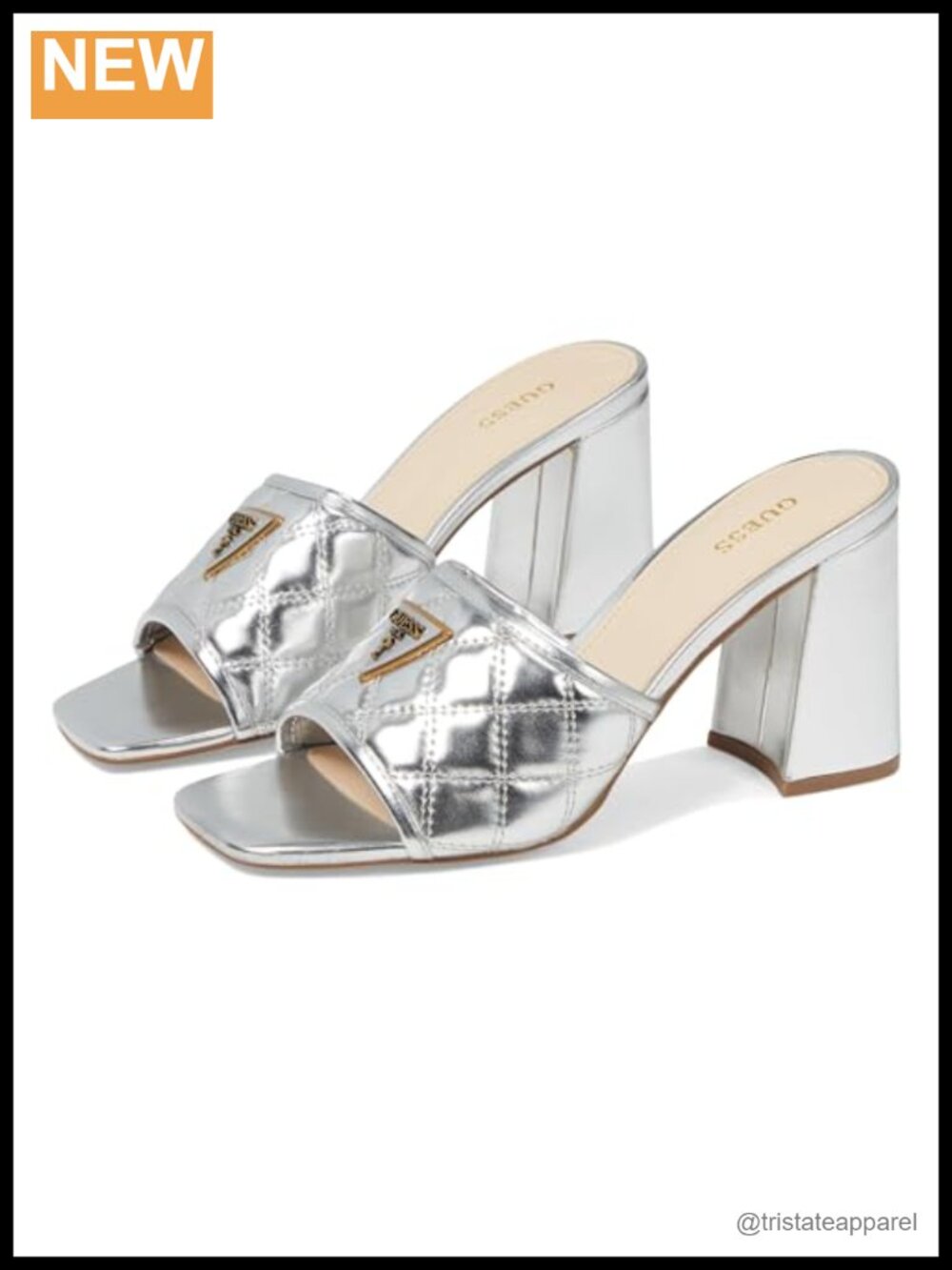 Heeled Sandals Slip On Open Toe Block Heel Mules